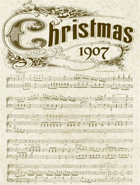 Best Vintage Christmas Music Printable PDF For Free At Printablee