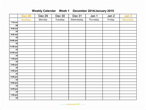 6 Excel Calendar Schedule Template Excel Templates