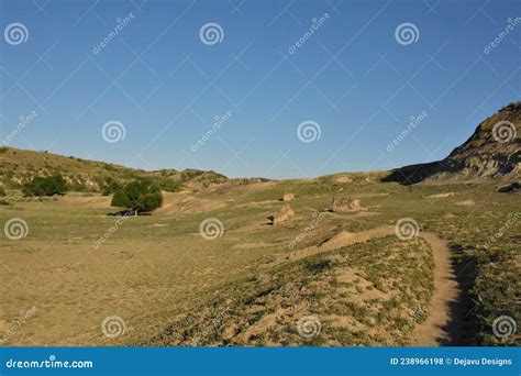 Packed Dirt Path Meandering Through The Wilderness Stock Photo Image