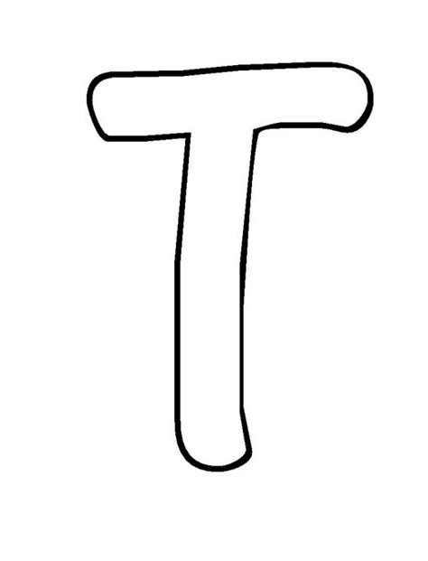 Letter T coloring pages