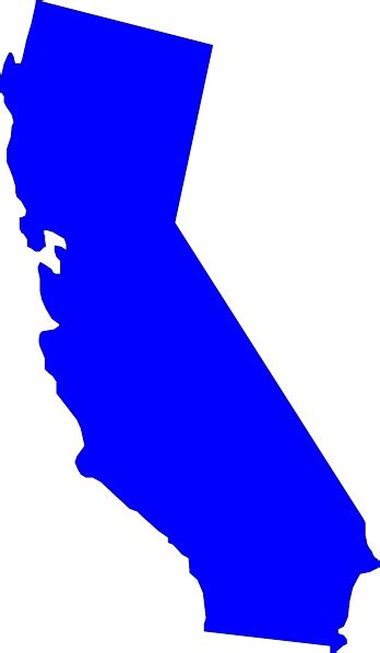 Choose your favorite map of california designs and purchase them as wall art, home decor, phone cases, tote bags, and more! California Dem State Clip Art at Clker.com - vector clip ...