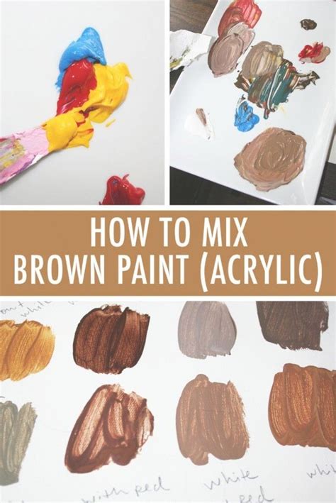 What Colors To Mix To Make Brown Comadre Coloring Site Tutoriels De Peinture Peinture