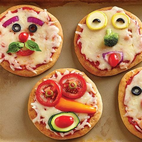 Funny Face Pizza For Kids Recipes Pampered Chef Canada Site