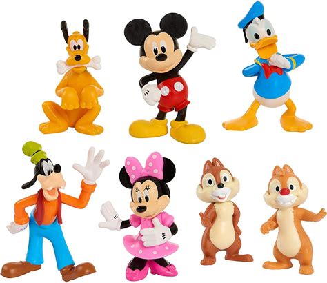 Disney Junior Mickey Minnie Donald Goofy Pluto Chip And Dale Figure