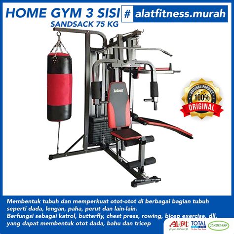 Alat Gym And Fitnes Home Gym 3 Sisi Sand Sack Beban 75kg Shopee Indonesia