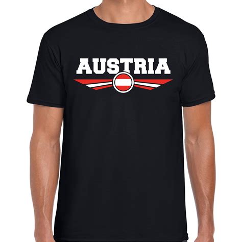 Samen met de deense vlag behoort de oostenrijkse vlag tot de oudste nationale vlagontwerpen van de wereld. Oostenrijk / Austria landen shirt met Oostenrijkse vlag ...