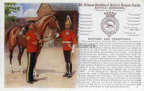 History And Traditions The 5th Dragoon Guards Millston Postcards