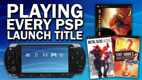 Playing Every Psp Launch Game Youtube