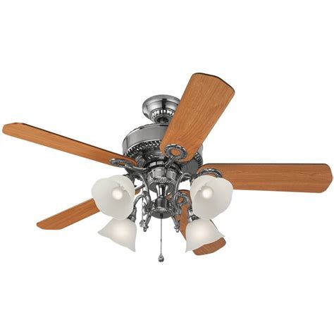 Harbor Breeze Edenton 52 In Polished Pewter Indoor Ceiling Fan With