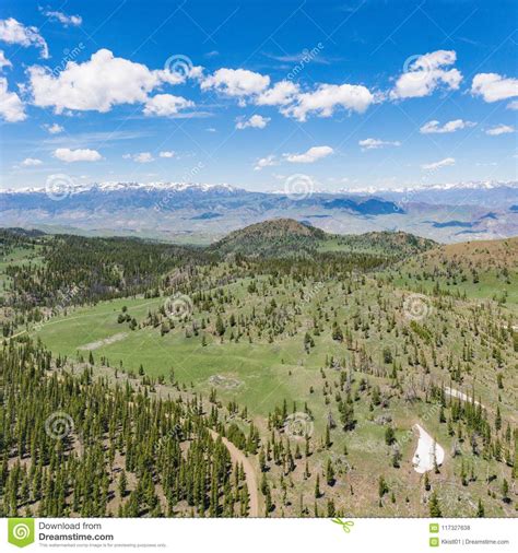 Woods And Meadows In Rocky Mountains Stock Photo Image Of Snow