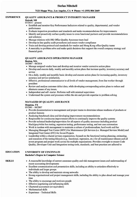 Find all types of job positions or industries in our collection. 23 Quality assurance Resume Examples in 2020 | Sales resume examples, Project manager resume ...