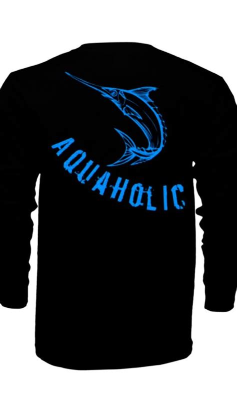 Items Similar To Aquaholic Fishing Long Sleeve Cotton T Shirt On Etsy