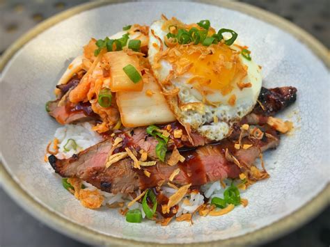 These in particular have quickly become a fan favorite. Seoul Bowl: Korean marinated grilled flank steak homemade ...