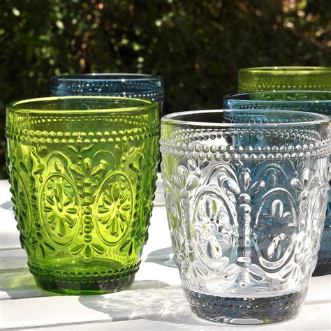 Coloured Glass Tumblers By Primrose And Plum