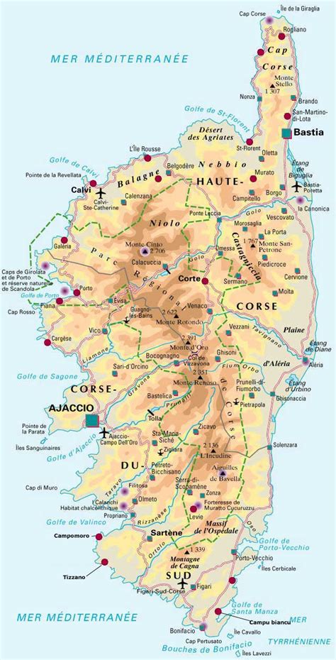 Carte De Corse ≡ Voyage Carte Plan