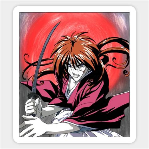 Kenshin Himura Samurai X By Rodrigodesigner Samurai Anime Stickers