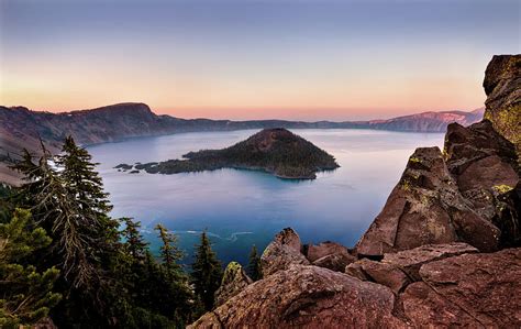 Crater Lake National Park Sunset Photograph By Alexis Birkill Fine