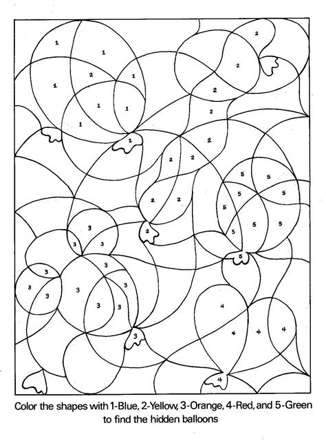 Identify numbers and practice hand eye coordination. Number Coloring Pages (5) - Coloring Kids