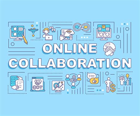 Online Collaboration Word Concepts Banner By Bsd Studio Thehungryjpeg