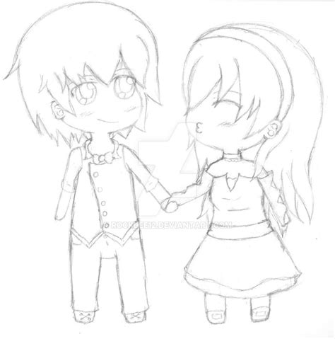 Chibi Couple Drawing at GetDrawings | Free download