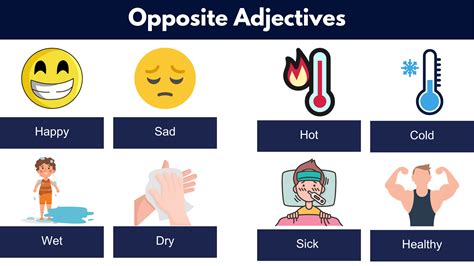 Opposite Adjectives List Of Opposite Adjectives Pdf Pictures GrammarVocab
