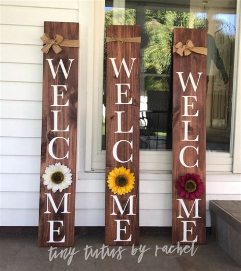 Outdoor Welcome Sign Etsy