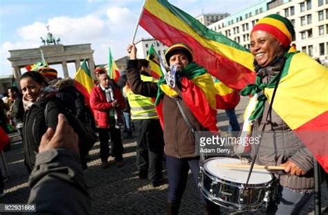 Ethiopians In Germany Demonstrate Against Their Government Photos And