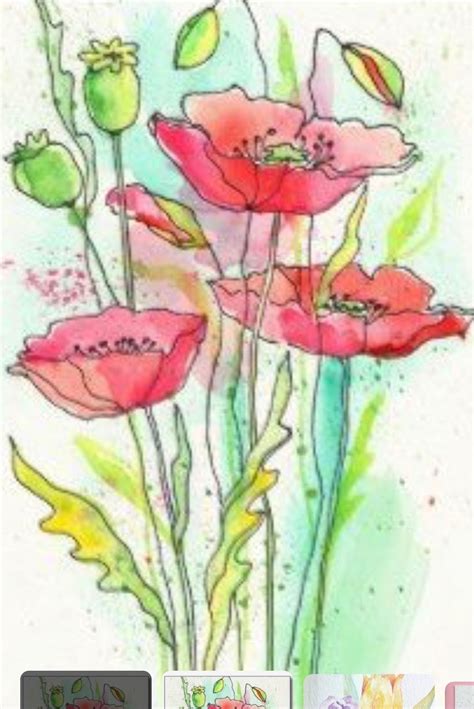 Pin By Luisa Albuquerque On Pinturas Abstract Flower Art Watercolor
