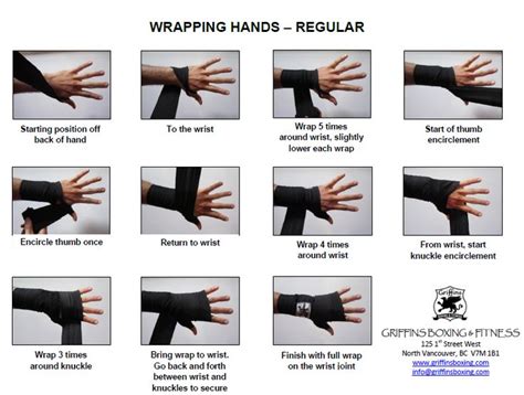 Wrapping Hands Regular Griffins Boxing And Fitness How To Wrap