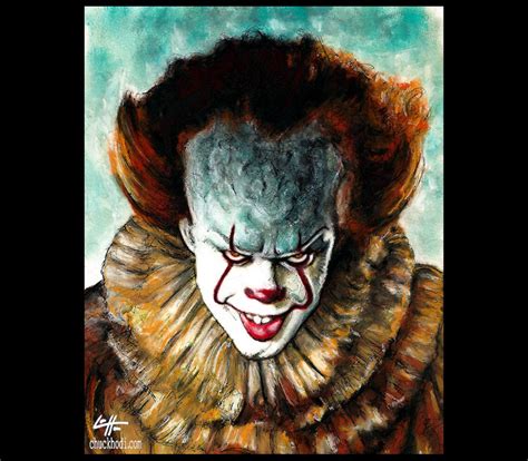 Print 8x10 Pennywise Clown Stephen King Horror Etsy