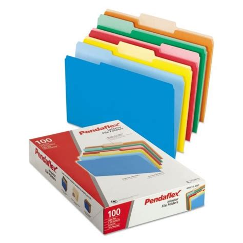 Pendaflex Interior File Folders 13 Cut Tabs Assorted Legal Size