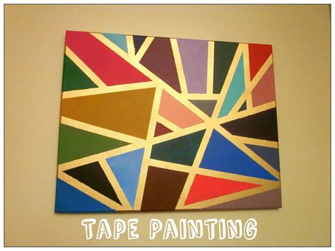 From Woo To You Diy Tape Painting
