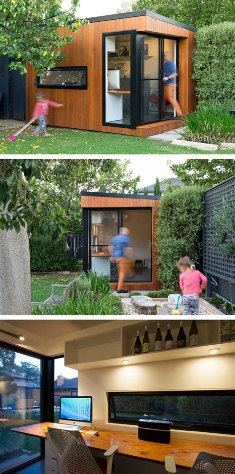 Inoutside Creates A Small Backyard Office Backyard Office Backyard