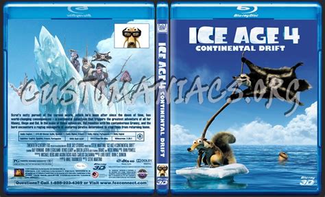 Ice Age 4 Continental Drift 3d Blu Ray Cover Dvd Covers And Labels By