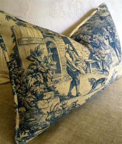 Toile Pillows Throw Pillows Laura Ashley Blue Ivory Living Room