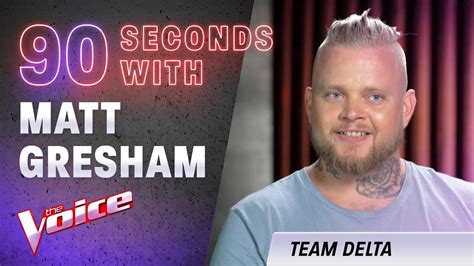 the blind auditions 90 seconds with matt gresham the voice australia 2020 youtube