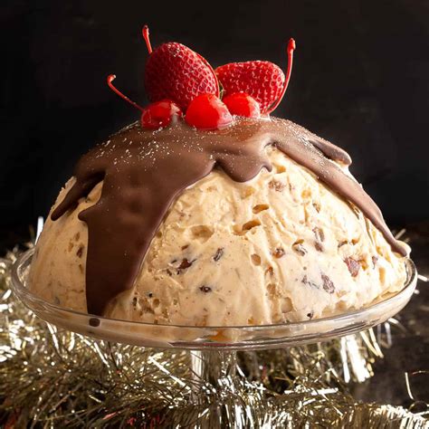 Show Stopping Christmas Ice Cream Pudding Wandercooks