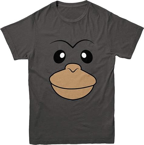 Monkey Face Wild Animal Youth T Shirt Clothing