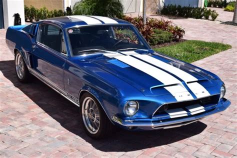 1968 Shelby Gt 500 Acapulco Blue Fastback Classic Shelby Gt 500 1968