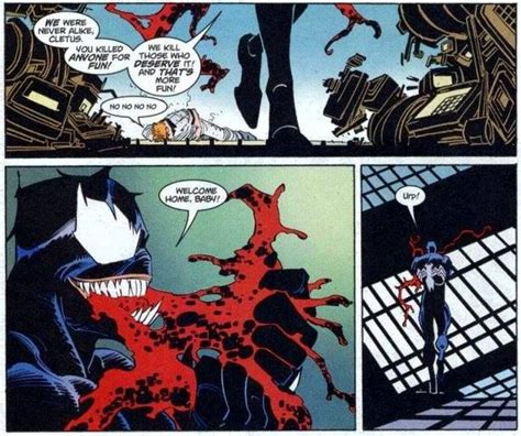 Venom Eats Carnage Carnage Symbiote Carnage Marvel Marvel Dc Comics