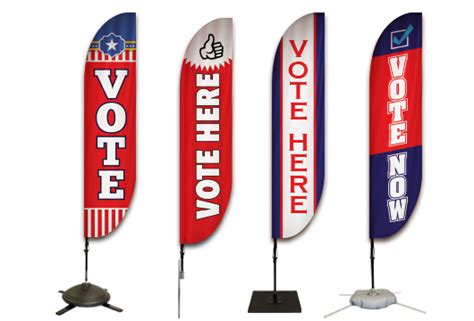 Political Feather Flags Lush Banners