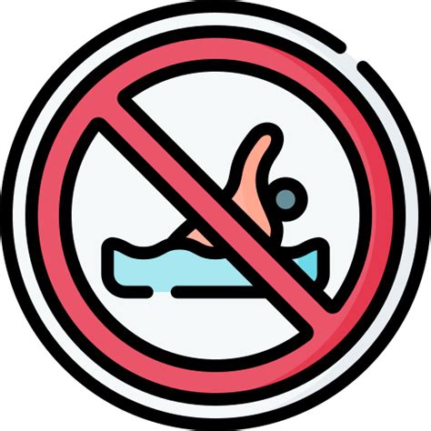 No Swimming Free Signaling Icons
