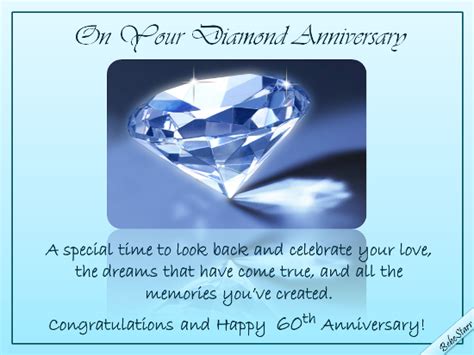 Diamond Anniversary Wishes Free Milestones Ecards Greeting Cards