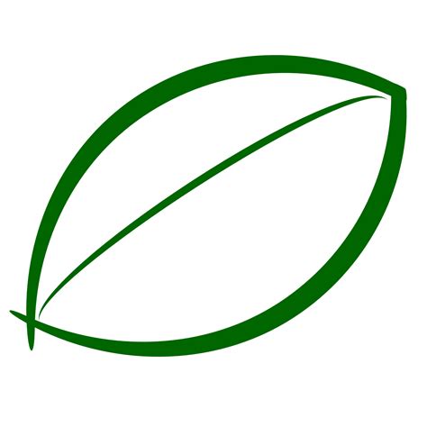 Green Leaf Outline Clipart Best