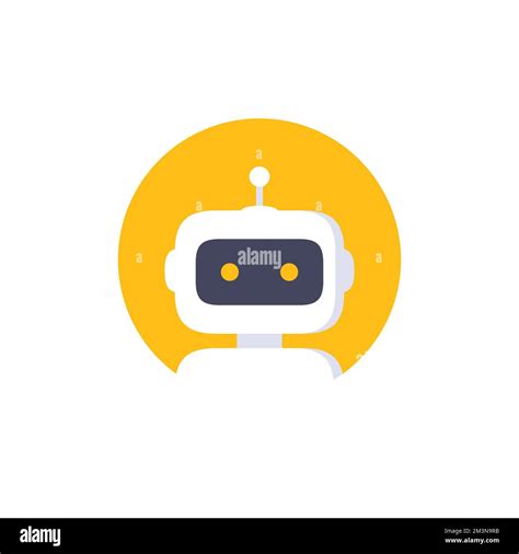 Icono de robot Diseño de signo de bot Símbolo de chatbot plantilla de logotipo Ilustración