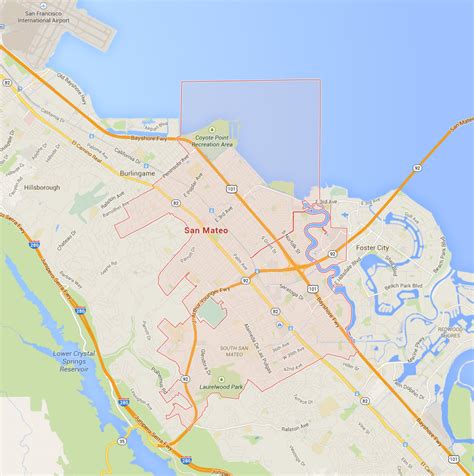 San Mateo California Map