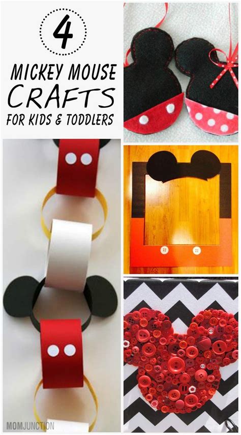 4 Creative Mickey Mouse Crafts For Kids And Toddlers Mickey Mouse