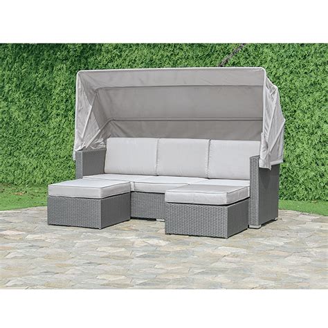 Maybe you would like to learn more about one of these? Funktionslounge Neila (3-tlg., Polyrattan, Silbergrau ...