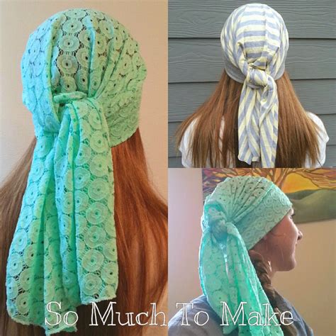 So Much To Make Easy Head Scarves Sewing Tutorial