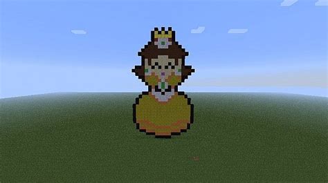 Mario Daisy Pixel Minecraft Project
